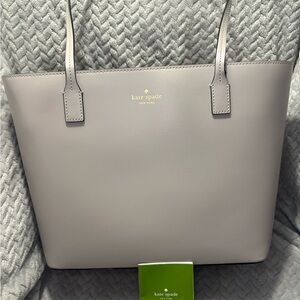 Kate Spade Light Gray Tote Bag